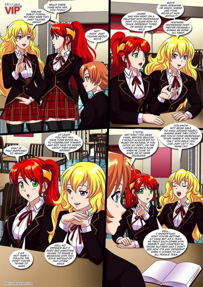 Rwby Girls Only Slumber Party Rule 34 Comics